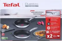 TEFAL | Pan set | Duetto+ G732S255 | Frying | Diameter 24/28 cm | Halogen, induction, ceramic glass, gas, electric | Suitable for induction hob | Black | Fixed handle – pilt 6