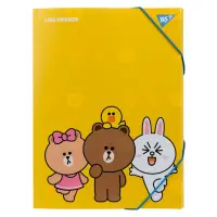 Elastne kaust YES Line Friends A4