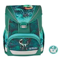Vormiline koolikott Herlitz UltraLight Green Rex, 36 x 28 x 21 cm