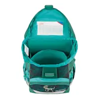 Vormiline koolikott Herlitz UltraLight Green Rex, 36 x 28 x 21 cm – pilt 2