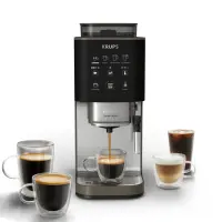 Krups | Coffee Maker | SA403BE0 Crush Experience | Pump pressure 15 bar | Built-in milk frother | Automatic | Black/Silver | 1370 W