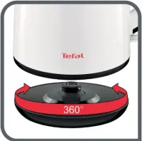 Tefal Safe Tea KO261130 Kettle, White | TEFAL