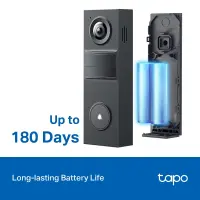 TP-LINK 2K Battery Video Doorbell | Tapo D205 | 3 MP | 2.4mm/F2.2 | IP54 | H.264 | Micro SD, Max. 512 – pilt 10