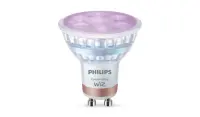 Philips Smart WFB 50W GLASS 922-65 RGB 2PF/6 | GU10 | 4.7 W | Full colour and warm to cool | Bluetooth, Wi-Fi