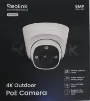 SALE OUT. Reolink PCRPD4K01 Smart 4K 125° View PoE Dome Camera | Reolink 4K Smart PoE Camera with Color Night Vision | RP-PCT8M | 24 month(s) | Dome | 8 MP | 2.8mm/F1.6 | IP67 | H.265/H.264 | MicroSD card slot, max. 512GB | UNPACKED, DEMO
