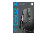 Logitech Gaming Mouse | G502 X LIGHTSPEED | Wireless | USB, 2.4 GHz | Black – pilt 7