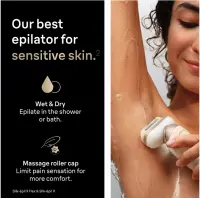 Braun Epilator | Silk-épil 9 Flex SES9-011 3D | Operating time (max) 50 min | Number of power levels 2 | Wet & Dry | White/Gold – pilt 3