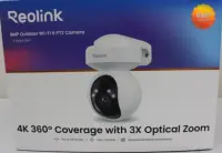 SALE OUT. Reolink E Series E560 4K 8MP Smart PTZ WiFi Camera with Auto Tracking, White | Reolink 4K Smart WiFi Camera with Auto Tracking | E Series E560 | 23 month(s) | PTZ | 8 MP | 2.8-8mm | IP65 | H.265 | Micro SD, Max. 512 GB | DAMAGED PACKAGING