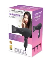 ESPERANZA HAIR DRYER AURORA BLACK – pilt 5