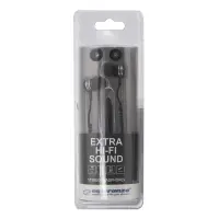 ESPERANZA STEREO EAPRHONES WITH MICROPHONE ZIPPER BLACK