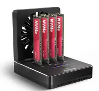 Axagon ADSA-M2C44 HDD/SSD dokkimisjaam Must