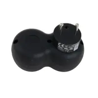 ESPERANZA ELEC. SOCKET SPLITTER 2 SOCKET BLACK – pilt 6