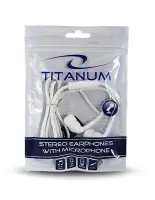 TITANUM STEREO EARPHONES WITH MICROPHONE TH109W WHITE