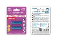 ESPERANZA RECHARGEABLE BATTERIES Ni-MH AAA 1000MAH 2PCS. – pilt 3