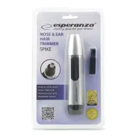 ESPERANZA NOSE AND EAR HAIR TRIMMER SPIKE SILVER
