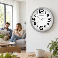 ESPERANZA WALL CLOCK ZURICH WHITE – pilt 2