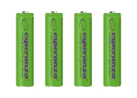 ESPERANZA RECHARGEABLE BATTERIES Ni-MH AAA 1000MAH 4PCS. GREEN