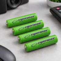 ESPERANZA RECHARGEABLE BATTERIES Ni-MH AAA 1000MAH 4PCS. GREEN – pilt 5
