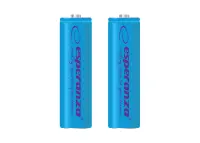 ESPERANZA RECHARGEABLE BATTERIES Ni-MH AA 2000MAH 2PCS. BLUE