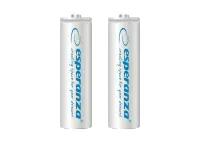 ESPERANZA RECHARGEABLE BATTERIES Ni-MH AA 2000MAH 2PCS. WHITE