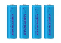 ESPERANZA RECHARGEABLE BATTERIES Ni-MH AA 2000MAH 4PCS. BLUE