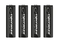 ESPERANZA RECHARGEABLE HIGH CAPACITY BATTERIES Ni-MH AA 2600MAH 4PCS.