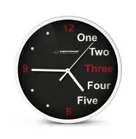 ESPERANZA WALL CLOCK PRAGUE WHITE