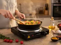 ESPERANZA ELECTRIC HOT PLATE PINATUBO BLACK 1500W – pilt 4