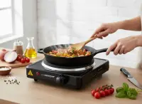 ESPERANZA ELECTRIC HOT PLATE PINATUBO BLACK 1500W – pilt 8