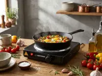 ESPERANZA ELECTRIC HOT PLATE PINATUBO BLACK 1500W – pilt 9