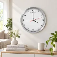 ESPERANZA WALL CLOCK DETROIT WHITE – pilt 3
