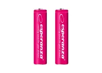 ESPERANZA RECHARGEABLE BATTERIES Ni-MH AAA 1000MAH 2PCS. RED
