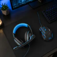 ESPERANZA HEADPHONES FOR GAMERS WITH MICROPHONE CROW BLUE – pilt 4