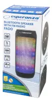 ESPERANZA BLUETOOTH SPEAKER WITH BUILT-IN FM RADIO AND LED LIGHT FADO – pilt 3