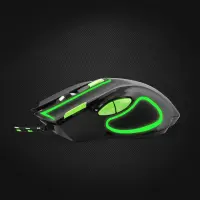ESPERANZA WIRED MOUSE FOR GAMERS 7D OPT. USB MX401 HAWK BLACK-GREEN – pilt 5