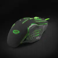 ESPERANZA WIRED MOUSE FOR GAMERS 6D OPT. USB MX403 APACHE GREEN – pilt 3