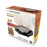 ESPERANZA WAFFLE MAKER 1000W BLUEBERRY – pilt 4