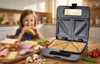 ESPERANZA SANDWICH MAKER 1000W PARMIGIANO BLACK