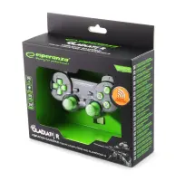 ESPERANZA WIRELESS GAMEPAD 2.4GHZ PS3/PC USB GLADIATOR BLACK/GREEN – pilt 5