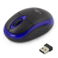 TITANUM WIRELESS 2.4GHZ OPTICAL MOUSE 3D USB VULTURE BLACK/BLUE – pilt 2