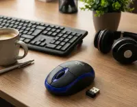 TITANUM WIRELESS 2.4GHZ OPTICAL MOUSE 3D USB VULTURE BLACK/BLUE – pilt 9