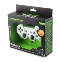 ESPERANZA WIRELESS GAMEPAD 2.4GHZ PS3/PC USB GLADIATOR WHITE/BLACK