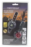 ESPERANZA BIKE TAIL&FRONT LED LIGHT SET ACRUX