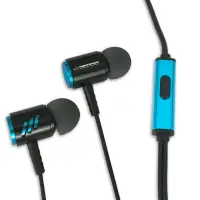 ESPERANZA METAL EARPHONES WITH MICROPHONE EH207 BLACK/BLUE – pilt 2