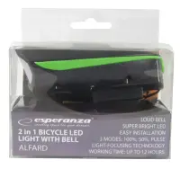 ESPERANZA BIKE FRONT LED LIGHT WITH BELL ALFARD – pilt 2