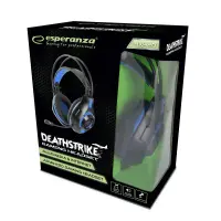 ESPERANZA GAMING HEADPHONES WITH MICROPHONE DEATHSTRIKE BLUE