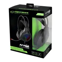 ESPERANZA STEREO HEADPHONES WITH MICROPHONE AND 5.1 SURROUND SOUND AVIATOR – pilt 6