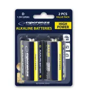 ESPERANZA ALALINE BATTERY D LR20 2PCS. BLISTER – pilt 2