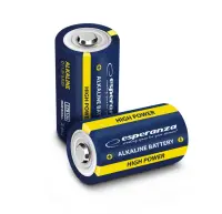 ESPERANZA ALALINE BATTERY D LR20 2PCS. BLISTER – pilt 3