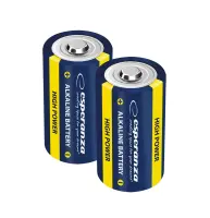 ESPERANZA ALKALINE BATTERIES C LR14 2PCS. BLISTER – pilt 5